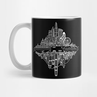 London Hong Kong Reversible Skylines - White Mug